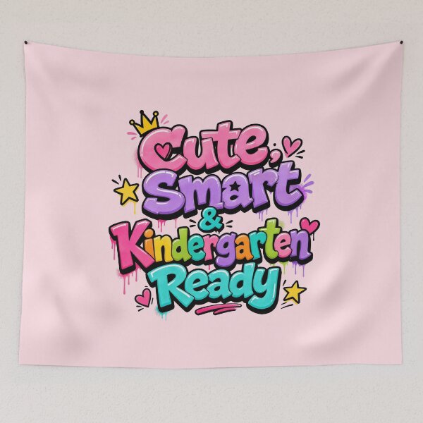 Item preview, Cute, Smart & Kindergarten Ready – Colorful Back to School designed and sold by MomParentADHD.