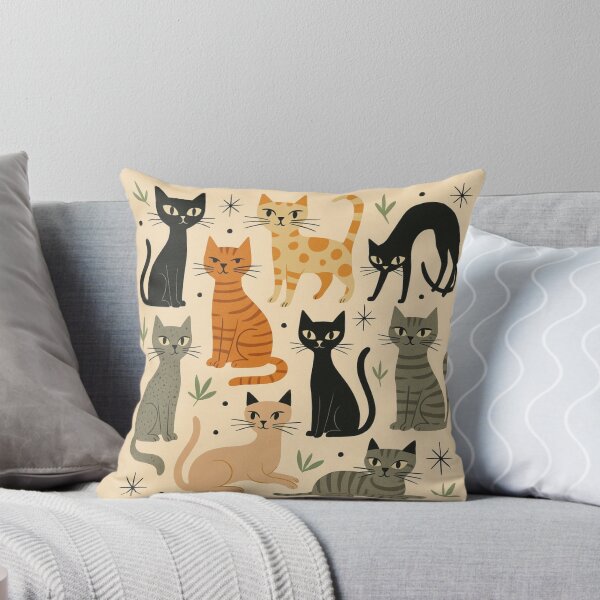Item preview, Retro Vintage 1950s Cat Pattern designed and sold by tonymagnerart.