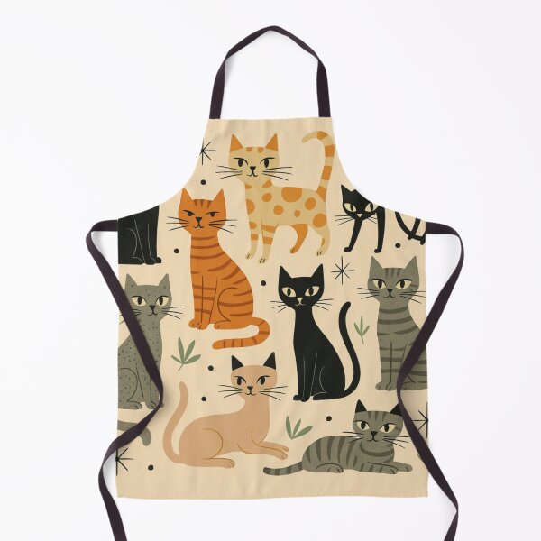 Item preview, Retro Vintage 1950s Cat Pattern designed and sold by tonymagnerart.