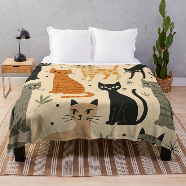 Item preview, Retro Vintage 1950s Cat Pattern designed and sold by tonymagnerart.