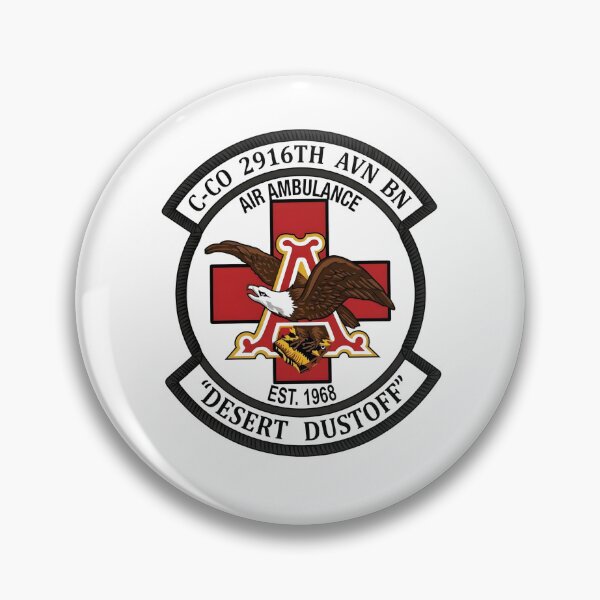 Item preview, C-Co 2916th AVN BN "Desert Dustoff" Air Ambulance Emblem designed and sold by CharlieDesings.