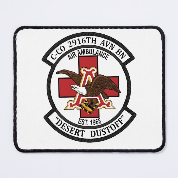 Item preview, C-Co 2916th AVN BN "Desert Dustoff" Air Ambulance Emblem designed and sold by CharlieDesings.