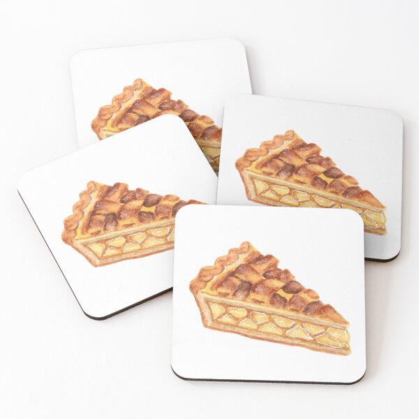 Item preview, Apple Pie Watercolor – Cozy Dessert Food Illustration designed and sold by Lyannaadesign.