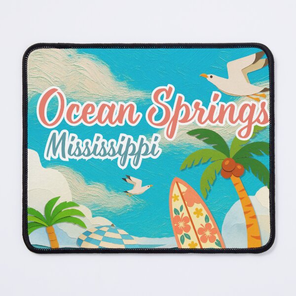 Item preview, Ocean Springs Mississippi Beach Design | Textured Painterly Summer Vacation Art designed and sold by DonnaRaine.