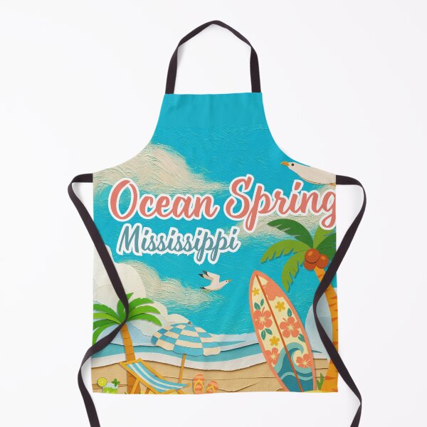 Item preview, Ocean Springs Mississippi Beach Design | Textured Painterly Summer Vacation Art designed and sold by DonnaRaine.