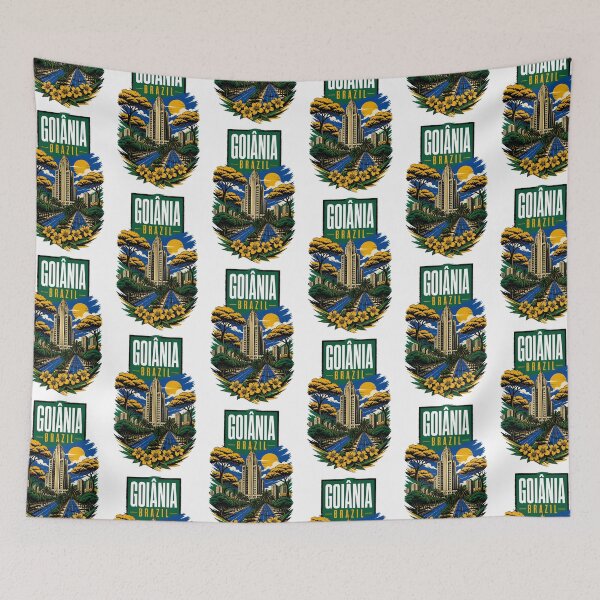 Item preview, Goiania Brazil Vintage Travel Tourism designed and sold by TravelersGems.