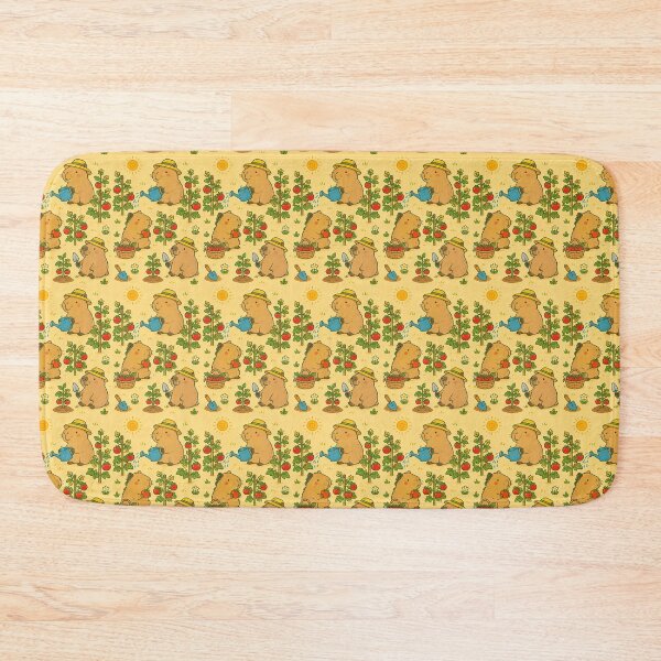 Item preview, Capybara Tomato Garden Pattern designed and sold by Soft Berry Studio.