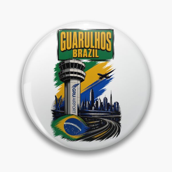 Item preview, Guarulhos Brazil Vintage Travel Tourism designed and sold by TravelersGems.