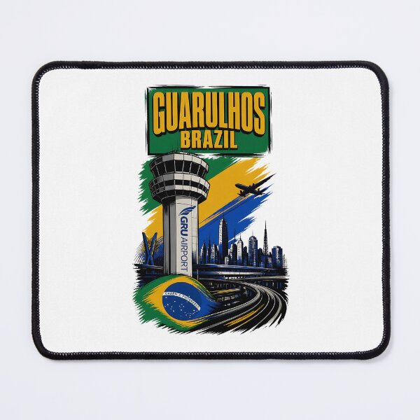 Item preview, Guarulhos Brazil Vintage Travel Tourism designed and sold by TravelersGems.