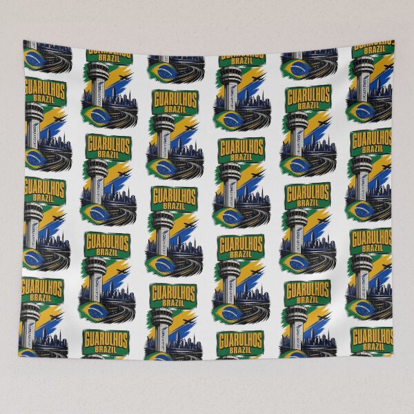 Item preview, Guarulhos Brazil Vintage Travel Tourism designed and sold by TravelersGems.