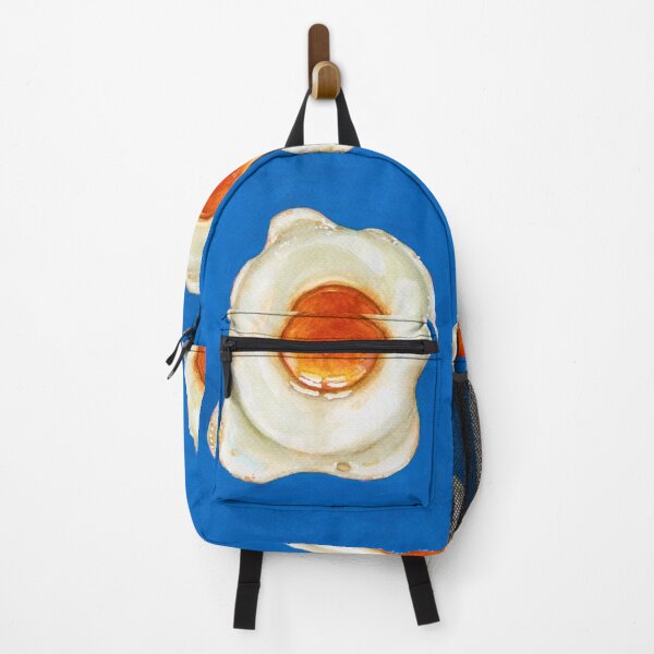 Item preview, Fried Egg Still Life: Blue Watercolour and Gouache Study designed and sold by ArithraStudio.
