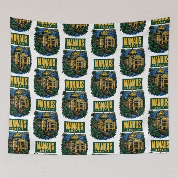 Item preview, Manaus Brazil Vintage Travel Tourism designed and sold by TravelersGems.