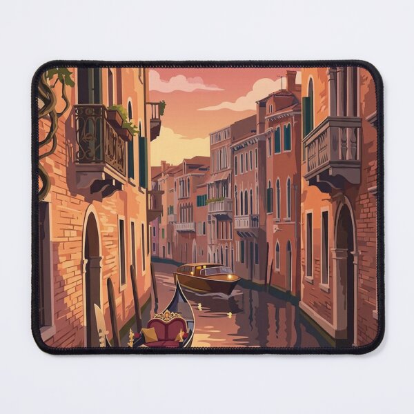Item preview, Venice Italy Original Custom Vintage Poster Wall Art Design Pillow Gift designed and sold by Cool Robot Bro..