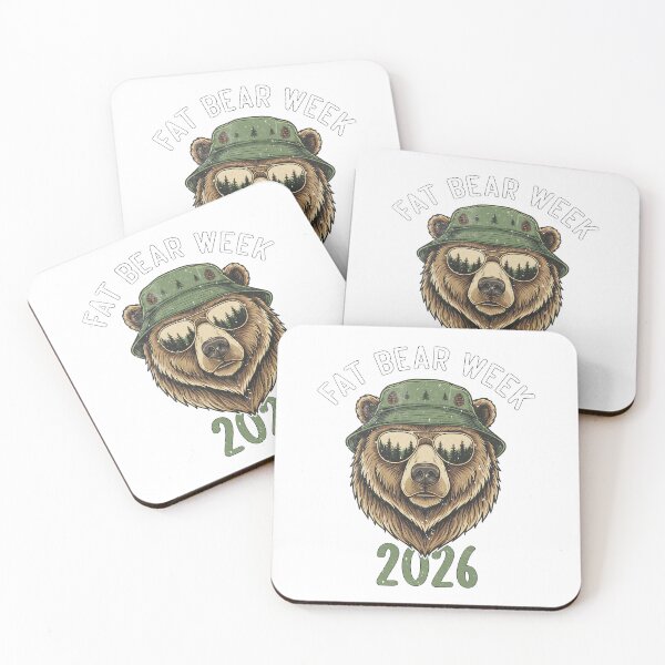 Item preview, Fat Bear Week 2026 Retro Bear in Sunglasses Nature Lovers designed and sold by Kyrakita-art.