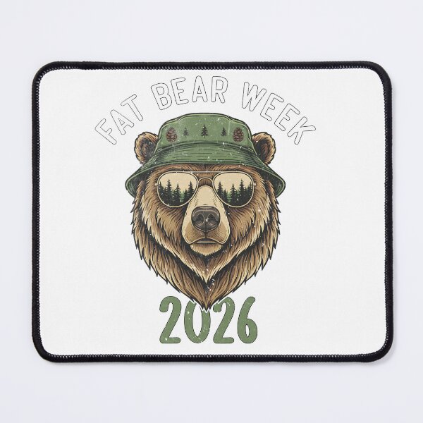 Item preview, Fat Bear Week 2026 Retro Bear in Sunglasses Nature Lovers designed and sold by Kyrakita-art.