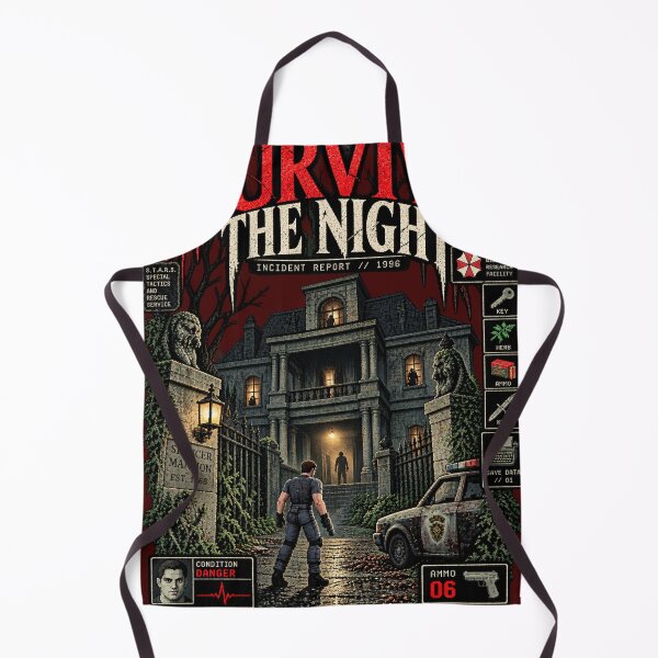 Item preview, Survive The Night – Resident Evil 1996 Survival Horror Homage designed and sold by Cohaagens Bazaar.