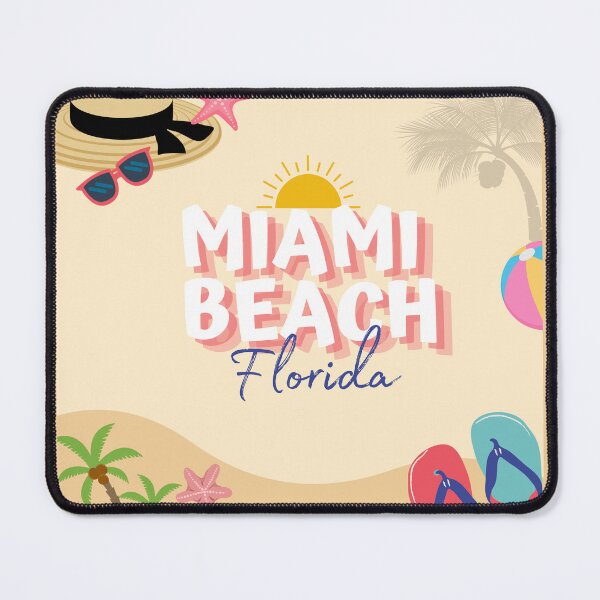 Item preview, Miami Beach Florida Design | Bright Tropical Summer Vacation Art designed and sold by DonnaRaine.