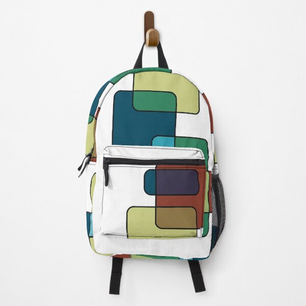 Item preview, Colored Geometric Pattern - overlapping rectangles with muted colors designed and sold by AndysTeeShop.