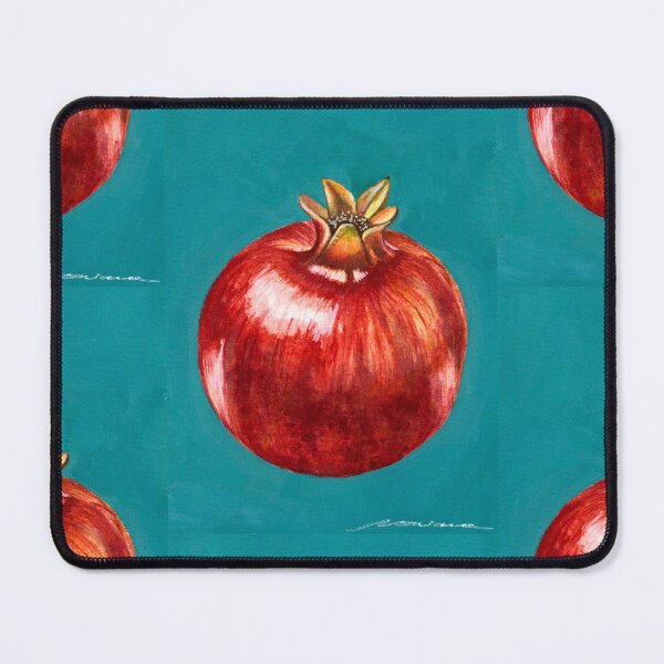 Item preview, Red Pomegranate Still Life: Watercolour and Gouache Study designed and sold by ArithraStudio.