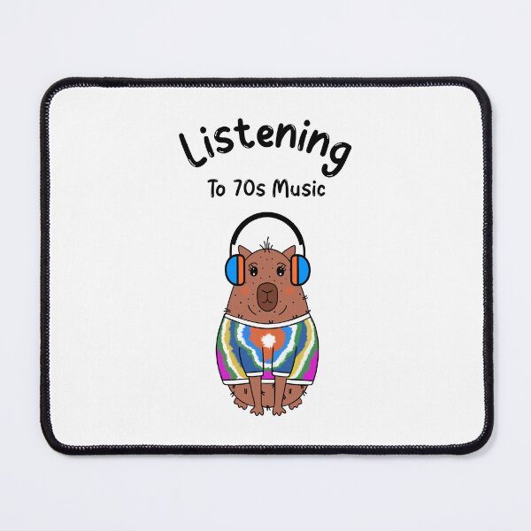 Item preview, Retro Design Capybara Tye Dye Listening To 70s Rock Music designed and sold by Sartoris Art.