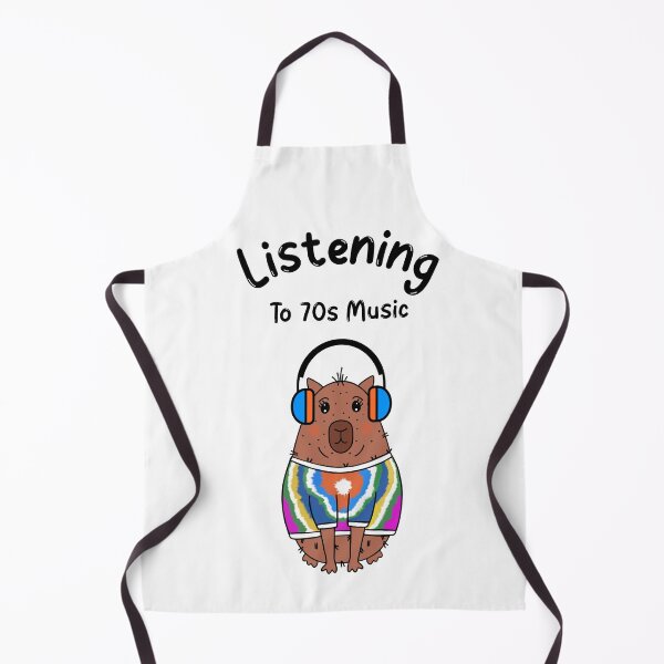Item preview, Retro Design Capybara Tye Dye Listening To 70s Rock Music designed and sold by Sartoris Art.
