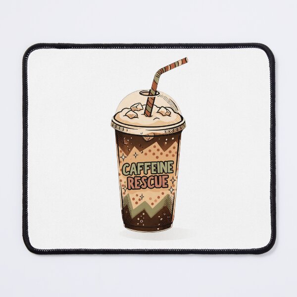 Item preview, Caffeine rescue – Retro iced coffee from PanaluPrint designed and sold by PanaluPrint .