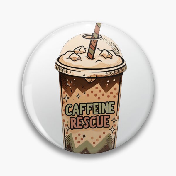 Item preview, Caffeine rescue – Retro iced coffee from PanaluPrint designed and sold by PanaluPrint .