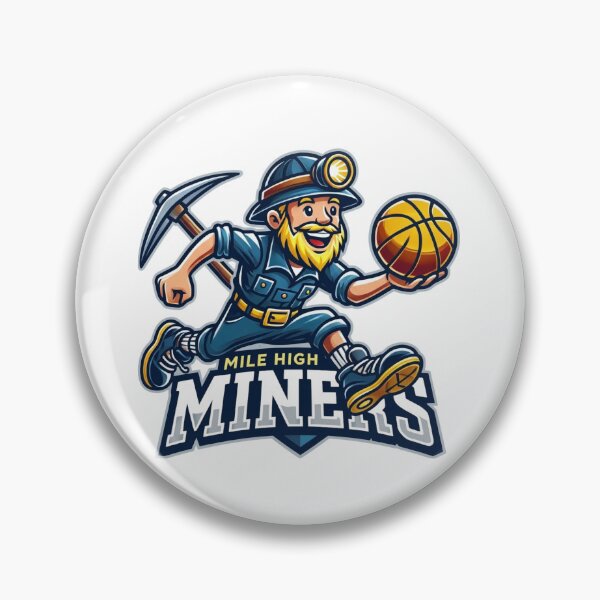 Item preview, Mile High Miners Basketball Gold Prospector Mascot designed and sold by BlasiseDS.