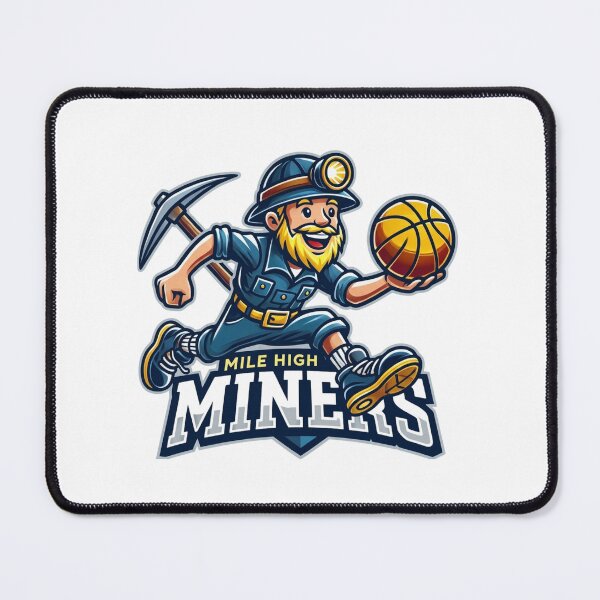 Item preview, Mile High Miners Basketball Gold Prospector Mascot designed and sold by BlasiseDS.