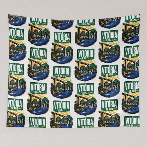Item preview, Vitoria Brazil Vintage Travel Tourism designed and sold by TravelersGems.