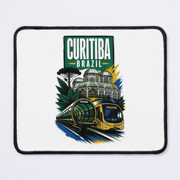 Item preview, Curitiba Brazil Vintage Travel Tourism designed and sold by TravelersGems.
