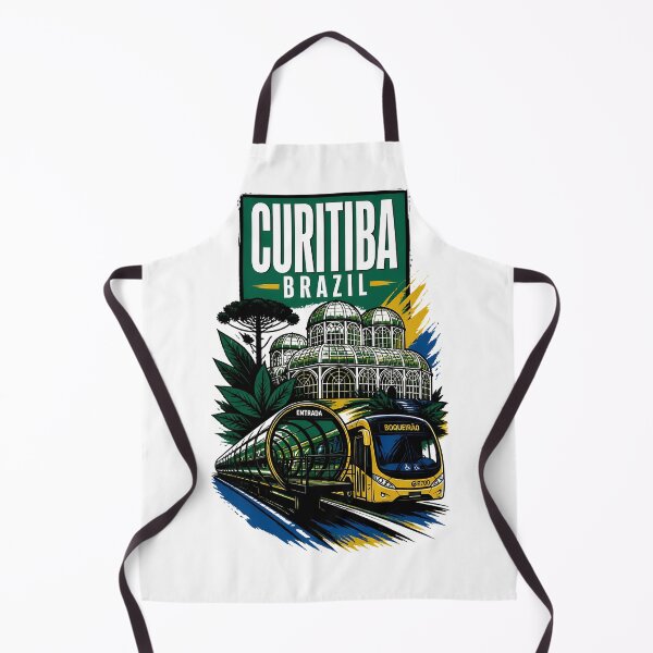 Item preview, Curitiba Brazil Vintage Travel Tourism designed and sold by TravelersGems.