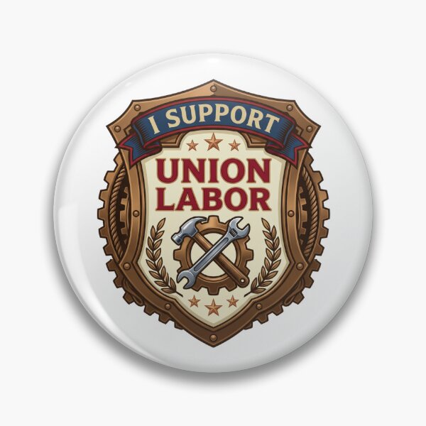 Item preview, Union Strong Shirt - I Support Union Labor Badge Tee designed and sold by relso.