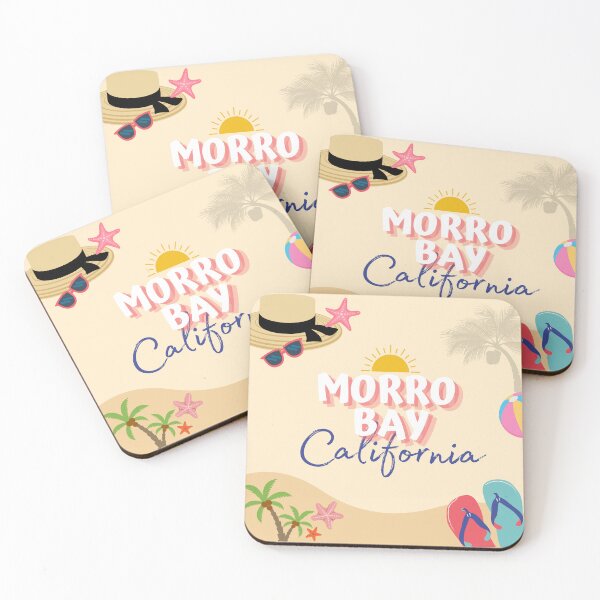 Item preview, Morro Bay California Design | Fun Coastal Summer Vacation Art designed and sold by DonnaRaine.