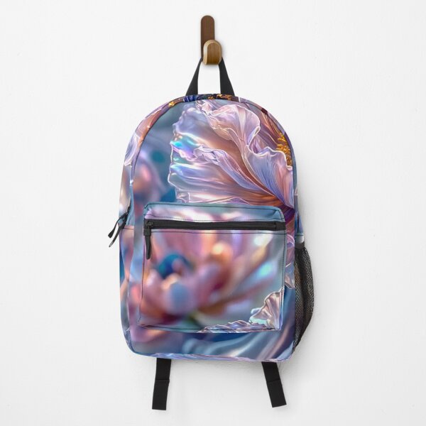 Item preview, Iridescent Silk Poppy – Holographic Dream Floral Art designed and sold by fantasystyleiom.