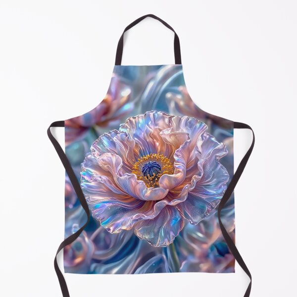 Item preview, Iridescent Silk Poppy – Holographic Dream Floral Art designed and sold by fantasystyleiom.