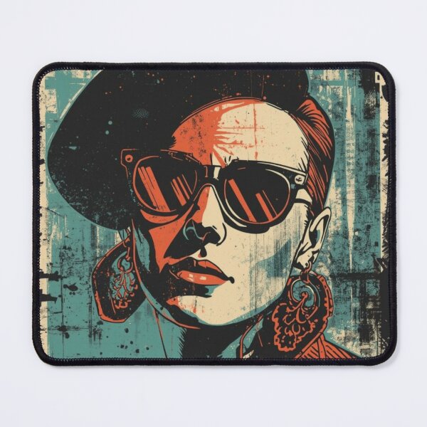 Item preview, Retro Rockabilly Punk Girl Vintage Grunge Graphic designed and sold by ERODED SELF.