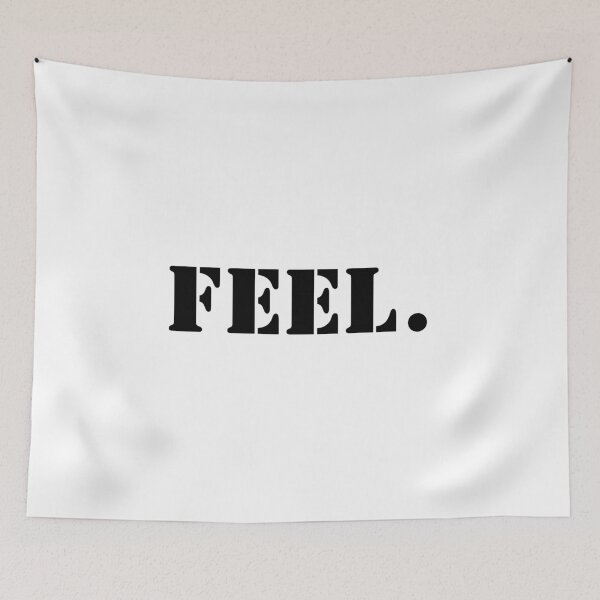 Item preview, FEEL. Bold Stencil Typography Minimalist Black Statement designed and sold by HYPNK.