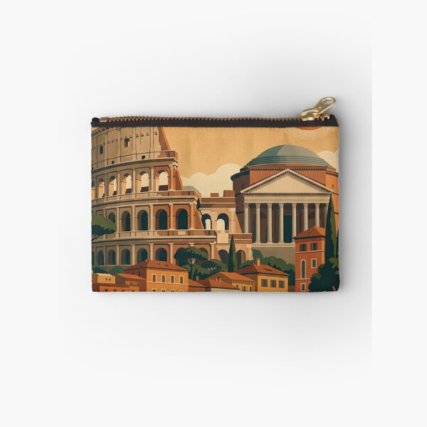 Item preview, Rome Italy Original Custom Vintage Poster Wall Art Design Pillow Gift designed and sold by Cool Robot Bro..