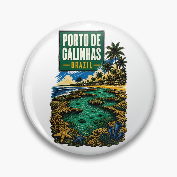 Item preview, Porto De Galinhas Brazil Vintage Travel Tourism designed and sold by TravelersGems.