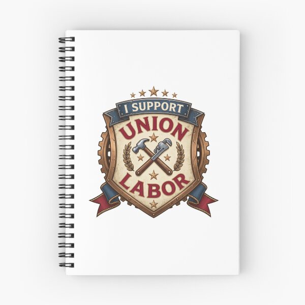 Item preview, Union Labor Badge Shirt - Vintage Tradesman Support Tee designed and sold by relso.