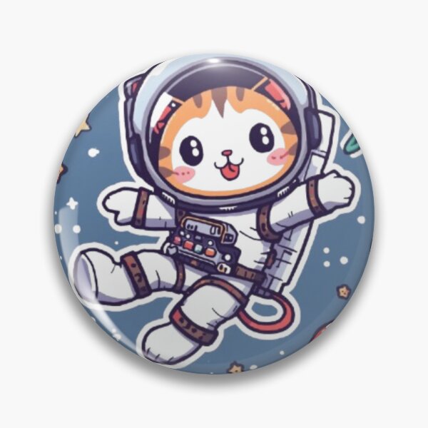 Item preview, Cute Space Cat Astronaut – Adorable Cosmic Cat designed and sold by PrintWavePro.