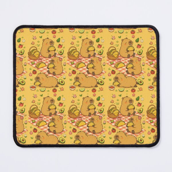 Item preview, Capybara Taco Picnic Pattern designed and sold by Soft Berry Studio.
