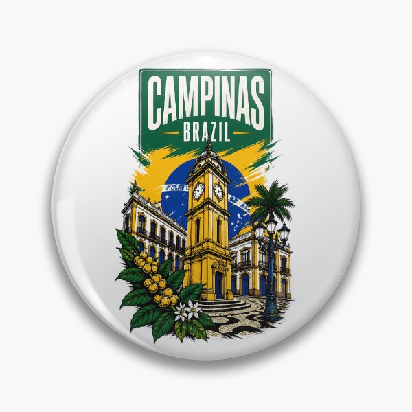 Item preview, Campinas Brazil Vintage Travel Tourism designed and sold by TravelersGems.