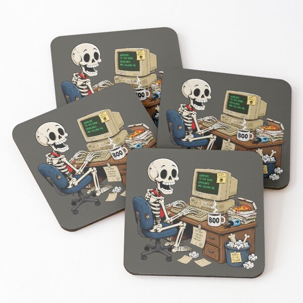 Item preview, Just Here For The Booze Funny Skeleton Halloween designed and sold by DoceVaga.