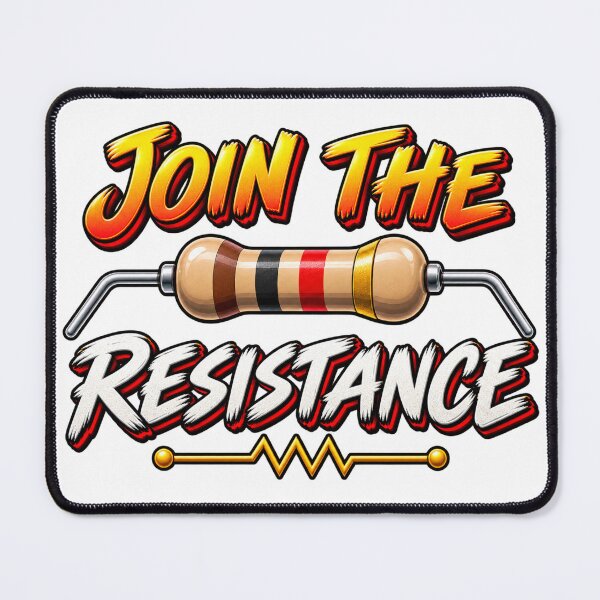 Item preview, Join The Resistance - Funny Electrical Humor Design designed and sold by Honest-Apparal.