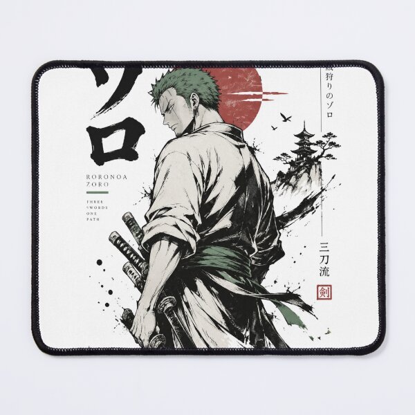 Item preview, Roronoa zoro one-piece stylish japanese retro art line art  designed and sold by Dlvznbm.