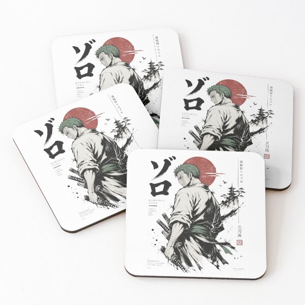 Item preview, Roronoa zoro one-piece stylish japanese retro art line art  designed and sold by Dlvznbm.
