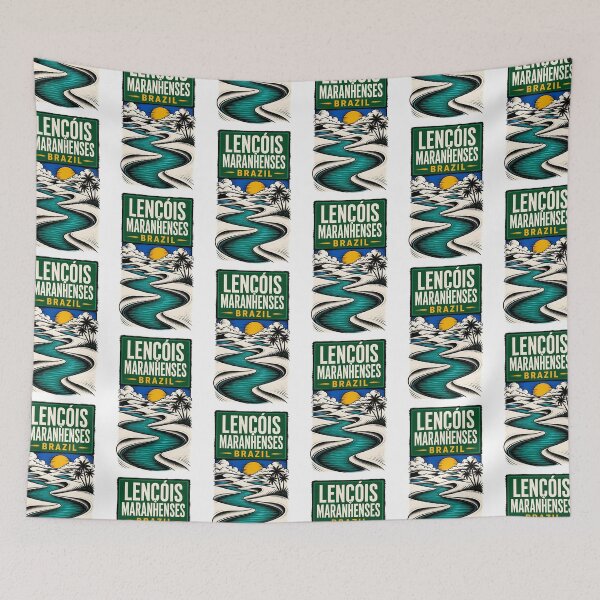 Item preview, Lencois Maranhenses Brazil Vintage Travel Tourism designed and sold by TravelersGems.