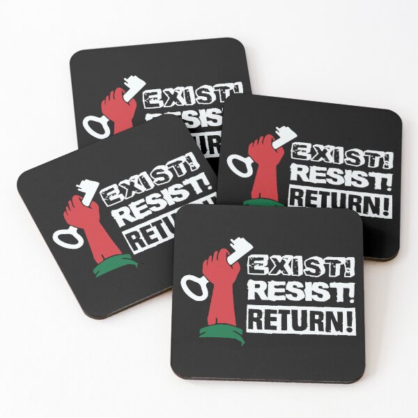 Item preview, Palestinians Exist Resist Return Palestine Solidarity Support Design -Wht designed and sold by Hurriyyatee.